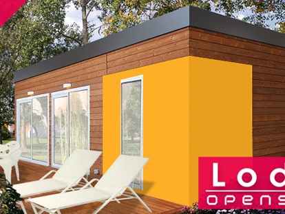 Luxuscamping - TV - Caorle - Centro Vacanze Pra`delle Torri Lodge Openspace A auf Centro Vacanze Pra`delle Torri
